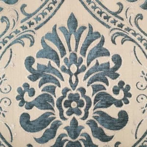 5 COLORES / Tela de terciopelo floral clásica de Damasco - Imagen 1 de 35