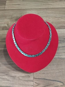 Collana da uomo in acciaio temperato con maglie spesse e intrecciate - Imagen 1 de 3