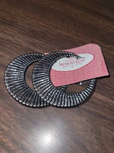 Vintage Hoop Style Large Earrings Pierced - Picture 1 of 3