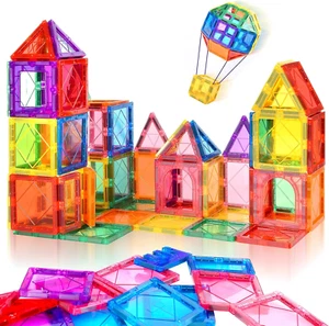 Magnetic Tiles Building Blocks Set Toys for Boys Girls Educational Learning Toys - Picture 1 of 6