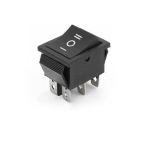 Interruttore On-Off-On stabile RS203-6C3Bl 16A 250V 20A 125VAC 6pin 25mm x 32mm - Foto 1 di 2