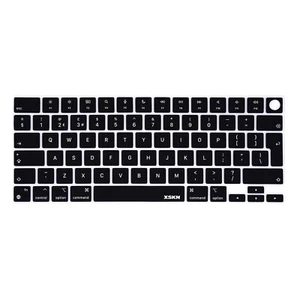 XSKN Silicone Keyboard Cover for 2022+ Macbook Air 13.6/15.3 M2 M3 M4 EU Version - Picture 1 of 13