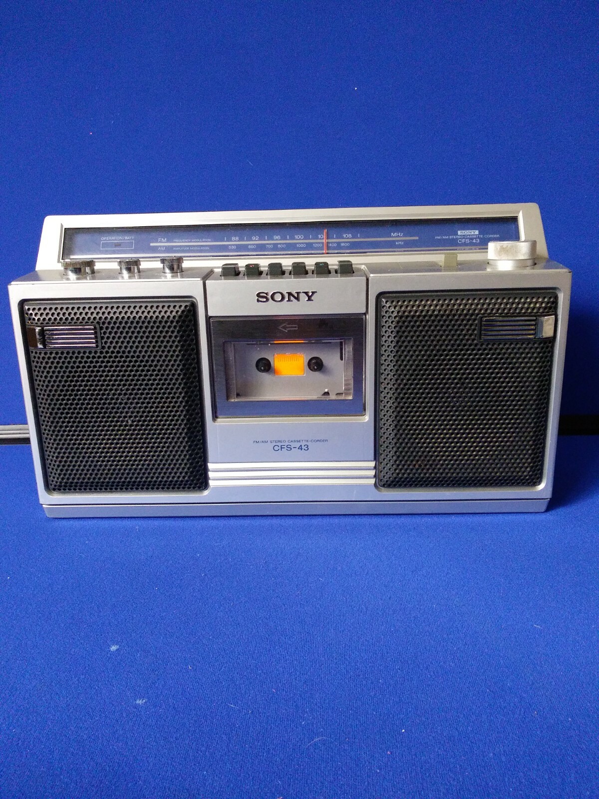 Vintage Sony FM/AM Stereo Cassette CFS 