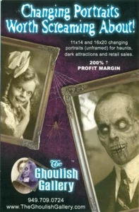 PROMO POSTKARTE - THE GHOULISH GALLERY - Bild 1 von 2