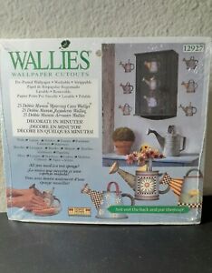 NEW Wallies Debbie Mumm Watering Can 25 Pre-Pasted Wallpaper Cutouts 12927 