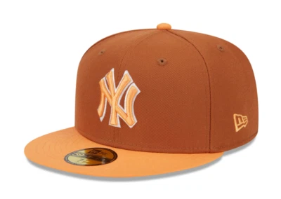 Para hombres New York Yankees MLB New Era 9Fifty Paquete de Colores Snapback Sombrero Marrón Naranja Foto 1 de 4