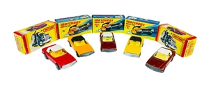 Matchbox Lesney Superfast (5) MB6 Assorted Mercedes 350SL w/Boxes - Picture 1 of 22