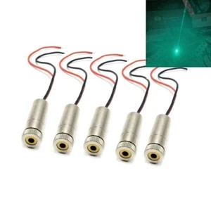 5 Stück Focusable Dot 505nm 30mw Green Laser Diode Modul 12x35mm 3-5V - Bild 1 von 8