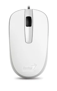 Genius DX-120 White USB wired optical mouse 1000DPI Suitable for Both Hands - Picture 1 of 2