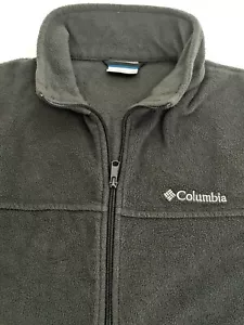 Pile grigio uomo taglia M manica lunga davanti zip intera 2 tasche con zip - Foto 1 di 9