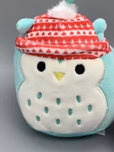Malvaviscos blandos Winston el búho adorno árbol de Navidad de 4"" juguete de peluche nuevo con etiqueta - Imagen 1 de 6