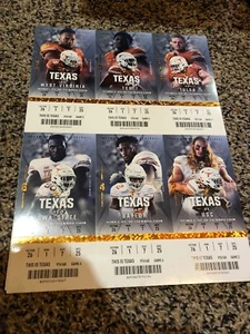 2018 TEXAS LONGHORNS FOOTBALL SEASON TICKET STRIP SHEET STUB SET - Picture 1 of 1