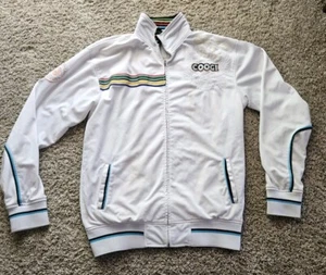 COOGI Men's Australian Track Suit Jacket Full Zip Sz.2XL White Multi Color - Picture 1 of 16