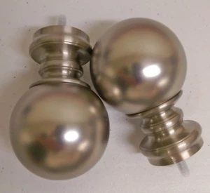Kirsch Pandor Endstücke 1831706 für 1-3/8" Metallstangen. 1 Pr. in Satin Nickel - Bild 1 von 1