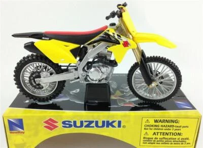 NEW Ray 1:12 Suzuki RMZ 450 Toy Model Motocross Motorbike off Road Yellow Kids - Image 1 of 4