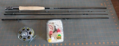 MAXXON STONEFLY FLY COMBO 9ft Rod Reel MO4C-SF5 Talon II with Flys - Image 1 of 4