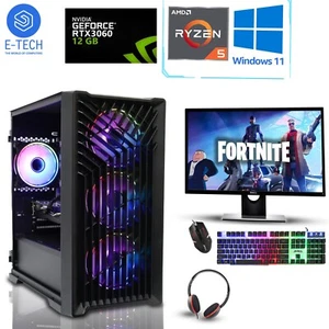 Gaming PC Bundle AMD Ryzen 5 5600 - 32GB DDR4 12GB RTX 3060 1TB M.2 - Windows 11 - Picture 1 of 10