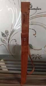 Handmade Travel Bag for Walking Stick Cane Storage Rack Holder Leather Case Gift - Picture 1 of 10