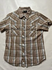 Mädchen Large Kurzarm Western Shirt Bit & Bridle For Her - Bild 1 von 15