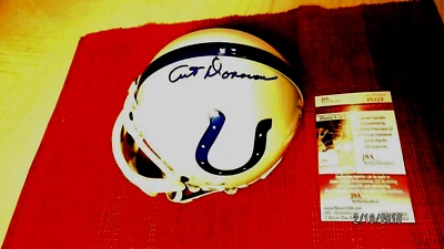 ART DONOVAN Signed Colts Football Riddell Mini Helmet -JSA Authenticated #E85429 - Image 1 of 4