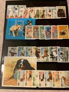Cambodia Postage All Different Dog/Cats Approx 27 Stamps/3-S.S. MNH SKU# 34679 - Picture 1 of 1