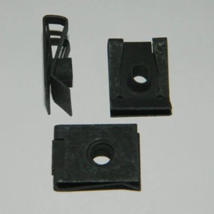 5 Stk. selbstsichernde Befestigungsklammer M5 schwarz verzinkt Blechmutter - Bild 1 von 1