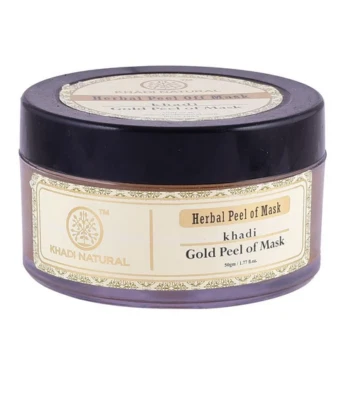 Khadi Natural Herbal Gold Peel off Mask 50gm (Pack of 3) Free Shipping - Image 1 of 3