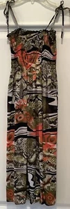Sundress Womens Size XS To S Multicolored Floral Print Ruched Top Adjustable Tie - Picture 1 of 5