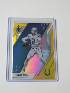 Panini Phoenix 2021 Carson Wentz Colts Yellow NFL /75 - Picture 1 of 2