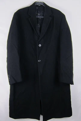 Abrigo de vestir Jos A Bank para hombre 40R negro 100 % lana invierno abrigo formal Foto 1 de 4