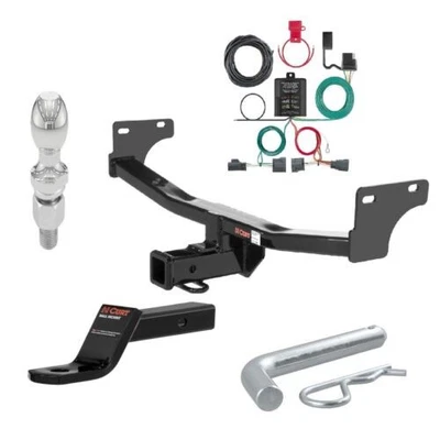 Curt Class 3 Trailer Hitch Tow Package w/ 2" Ball for 11-16 Jeep Compass Foto 1 de 4