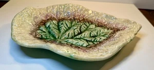 Antique Majolica Begonia Leaf Plate Victorian Ca 1890 Exceptional Condition - Picture 1 of 24