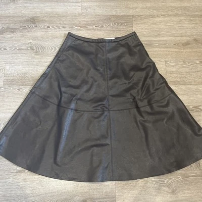 Chocolate Brown H&M Edition Faux Let her A Line Maxi Smirk - Image 1 of 4