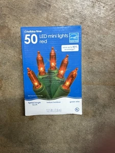 CHRISTMAS LIGHTS:50  RedGreen Wire NEW - Imagen 1 de 4