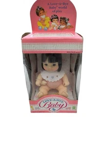 Vintage 1987 Love A Bye Baby Black Hair In Sealed Box 4" Doll Figure - Picture 1 of 10