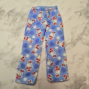 2005 Barbie Christmas Morning Happy Holidays G8541 Snowman Pajama Pants - Picture 1 of 4