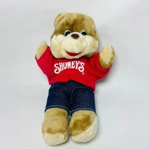 Vintage Shoney's Plush Bear 11" From 1986 Stuffed Animal Mascot 1980s  VGC - Picture 1 of 7