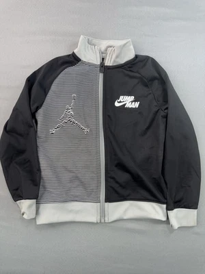 Chaqueta deportiva con cremallera Nike Air Jordan para niños pequeños talla 4T negra gris cremallera completa Foto 1 de 4