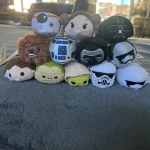 Disney Mini Tsum Tsum Plush Lot of 12 STAR WARS Characters - Picture 1 of 1