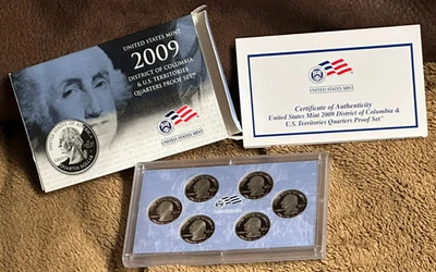 2009-S-U.S. Mint Proof Set of D.C. & Other U.S. Territories Quarters - COA & OGP - Image 1 of 4