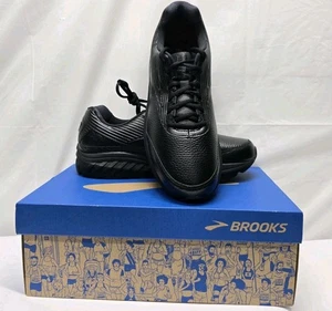 Brooks Addiction Walker 2 Men’s Shoes Size 11 D Black Leather Walking NEW w/ Box - Picture 1 of 10