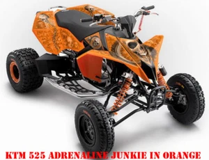KIT GRÁFICO DE DECORACIÓN INVISION ATV KTM 450 505 525 SX XC ADRENALINA ADIKIE B - Imagen 1 de 4