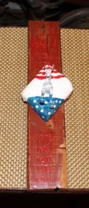 Vintage politische Volkskunst Holz Wandrelief Esel Demokratische Partei ABSTIMMUNG handverrückt - Bild 1 von 12