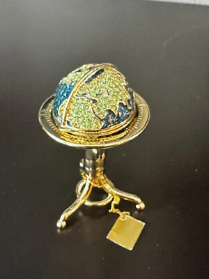 Estée Lauder Solid Parfum Globus Weltkugel Sammlerstück Swarovski - selten NEU - Bild 1 von 4