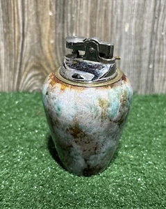 Vintage Clutter Table Top Lighter Ceramic Marble Design Sparks. - Picture 1 of 8