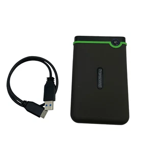 Transcend StoreJet USB3.1 Slim Portable Hard Drive Model ts2tsj25m3s #U6565 (AR) - Picture 1 of 7