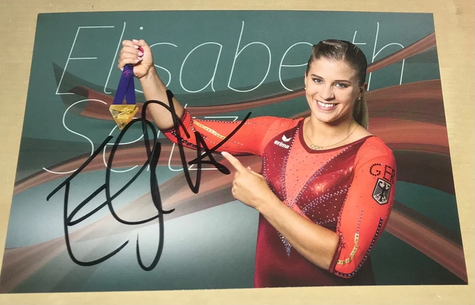 Elisabeth Seitz Original signierte Autogrammkarte DTB Turnen Autogramm Karte AK - Bild 1 von 1
