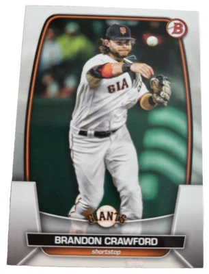 2023 Bowman Brandon Crawford #50 San Francisco Giants MLB Baseball Card (K0 - Image 1 of 2