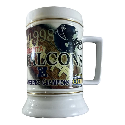 1998 Atlanta Falcons NFC Champion Coffee Mug/Cup Off. Licensed Super Bowl XXXIII Cover