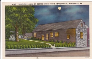 Neu Zeitszene von George Washingtons Hauptquartier Leinen Postkarte - Bild 1 von 2